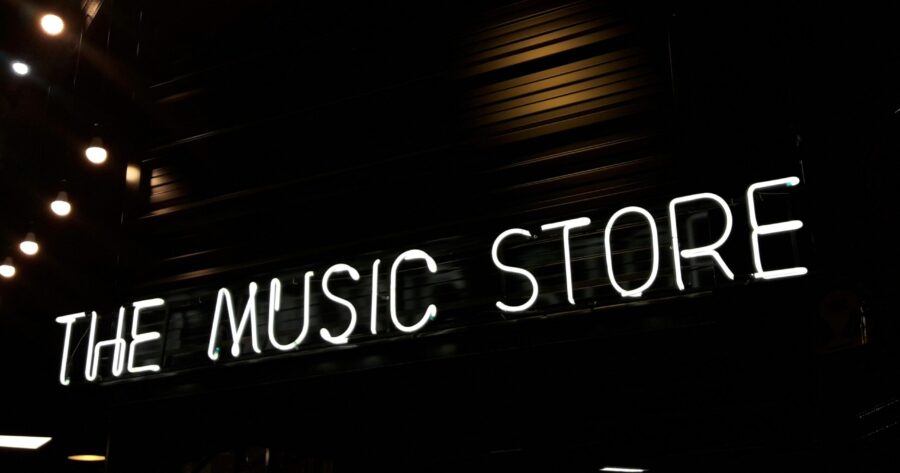 The Music Store neon